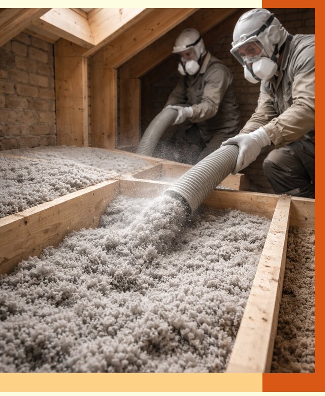 Утепление коттеджа эковатой в Новороссийске от 2552 руб./м² — комплексная задувка и монтаж | ТепломастерНвр