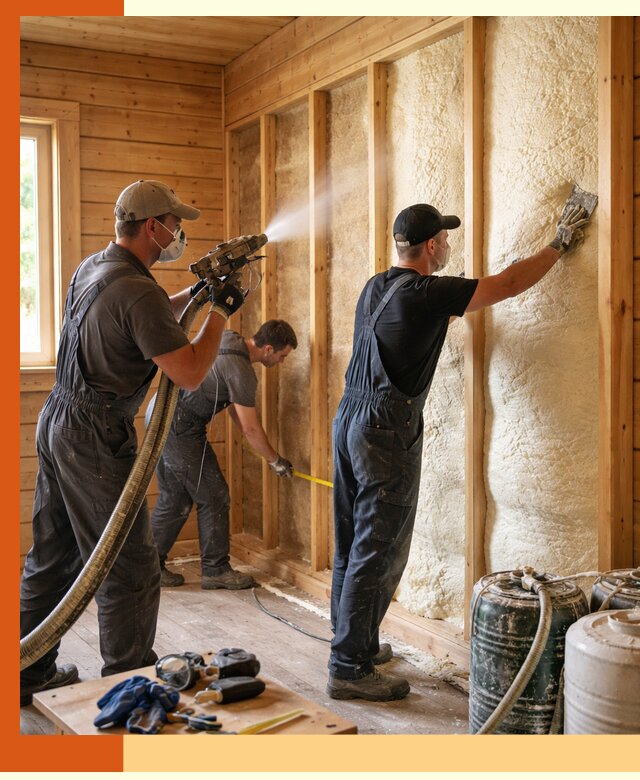 Утепление бани пенополиуретаном (ППУ) в Новороссийске