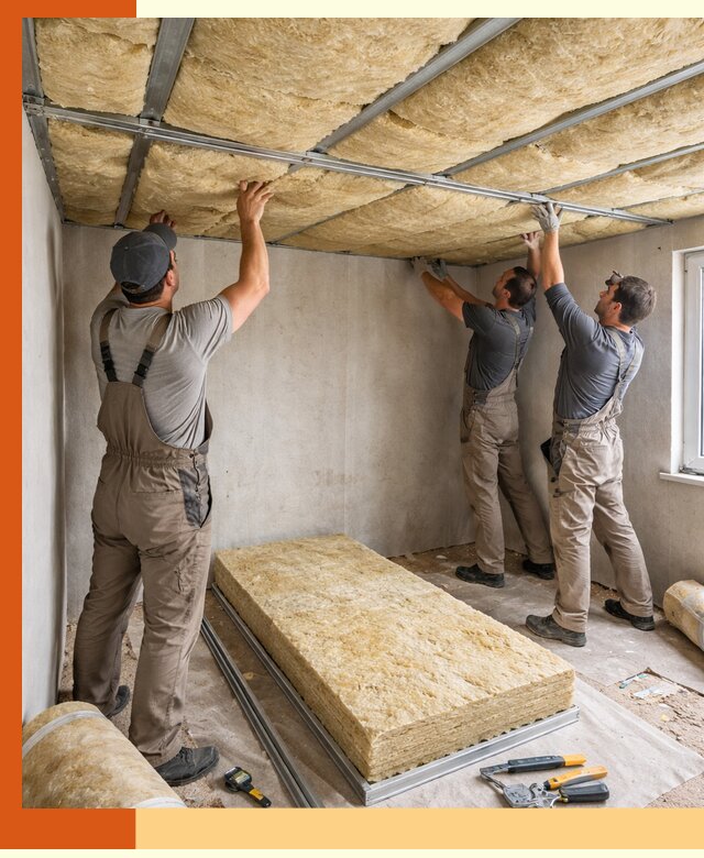 Утепление потолка в Новороссийске — тепло и без сквозняков