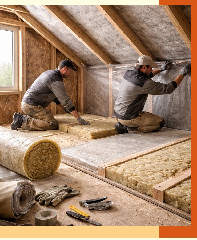 Утепление чердака в Новороссийске от 7656 руб/м² — теплоизоляция и комплексное утепление под ключ | ТепломастерНвр