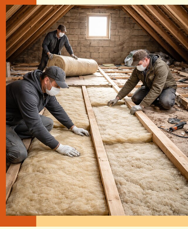 Утепление чердака в Новороссийске — профессиональная теплоизоляция кровли