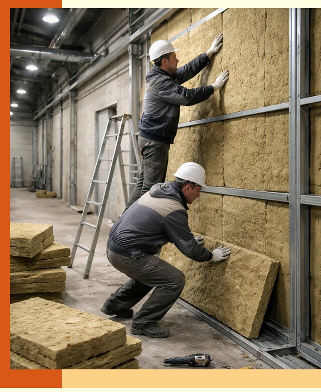 Утепление цеха под ключ в Новороссийске с гарантией качества