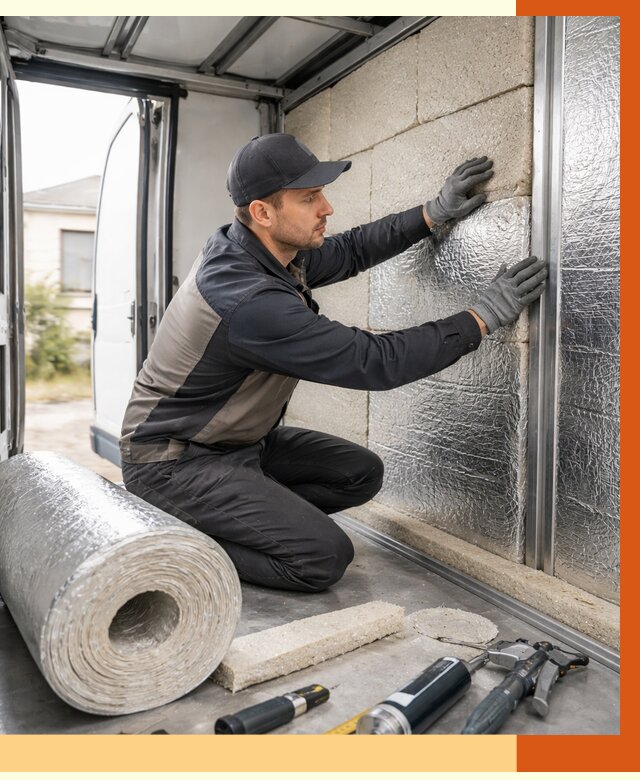 Утепление фургона рефрижератора в Новороссийске от 12760 руб./м² под ключ | ТепломастерНвр